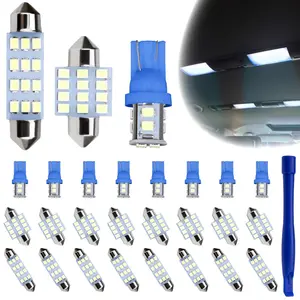 24-Pcs LED Dome Light Bulb Kit - T10/31mm/42mm Festoon LED Car Lights, Auto Parts Accessories, Car Accessories for Map & Door Interior Lighting
