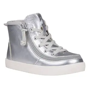 BILLY Footwear Kids' Sneakers Zipper Lace-Up Cushioned Insole