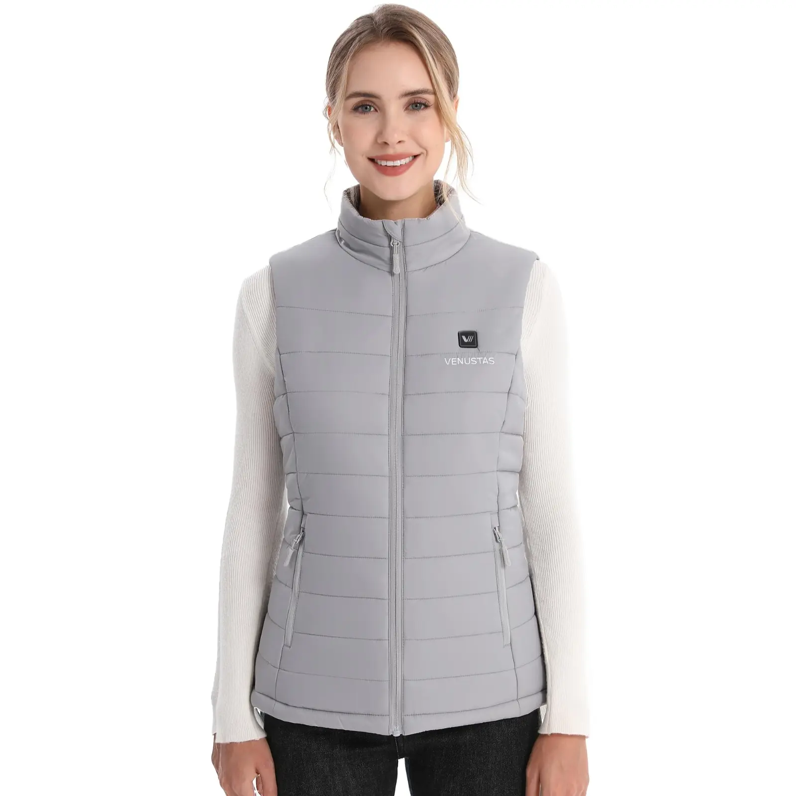 Venustas Women's Heated Vest – 7.4V Battery Included, Lightweight, Warm & Chic for Outdoor Winter Days