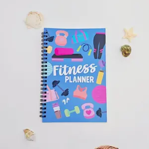 Fitness Planner Coil Notebook, Active Style, Planner for Fitness Goals, Perfect for Tracking Workout Plans and Progress, Ideal for Fitness Enthusiasts
