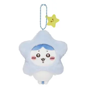 Chiikawa Star Wish Series Plush Keychain – Cute Usagi Hachiware Flying Squirrel Stuffed Toy Five-Pointed Star Pendant Gift