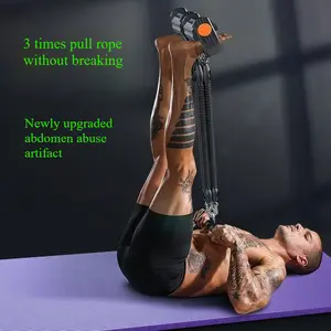 This 5-in-1 multi-purpose training device works as a leg stretcher, resistance band, sit-up helper, exercise pedal and yoga tool, targets arms, legs and core muscles, ideal for home and outdoor workouts, Fitness Accessories