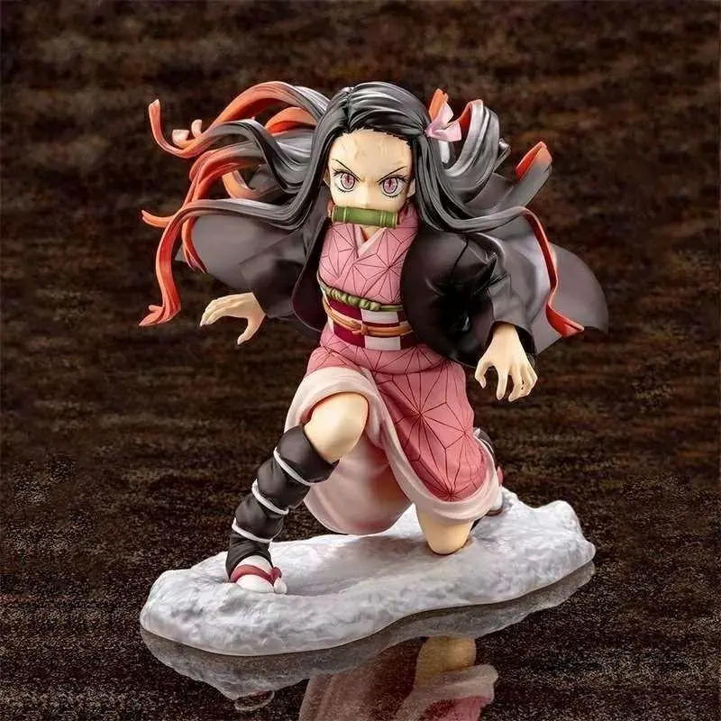 Demon Slayer Anime FT Series Boxed Collectible Figures - Nezuko, Tanjiro, Zenitsu & Kokushibo Models for Toys & Hobbies Enthusiasts