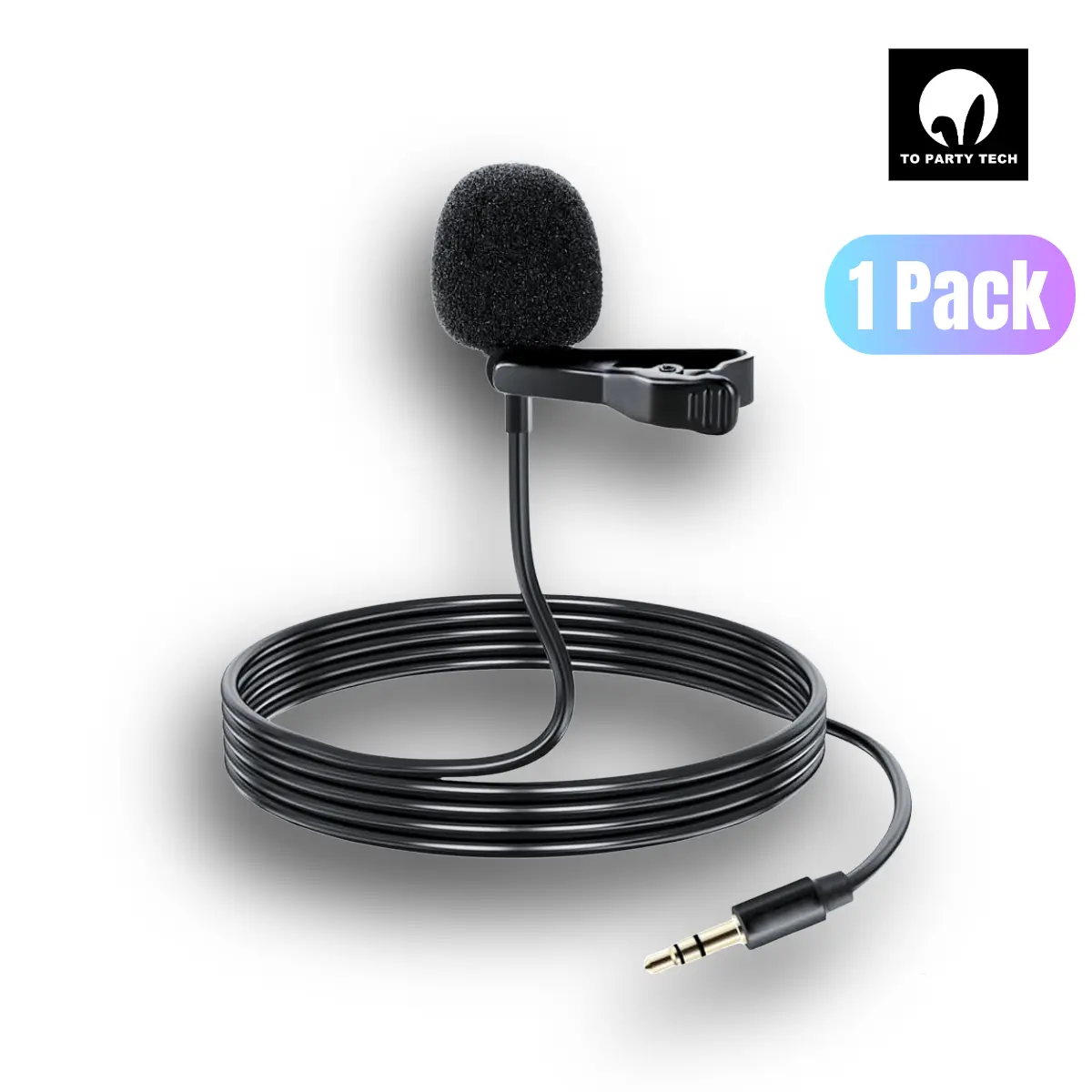 Lavalier microphone (1 piece), wired lavalier microphone, suitable for stage performances, YouTube live streaming, compatible with Rode Wireless GO II 2 and DJI wireless microphone transmitters, etc.