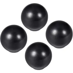 4 Pieces Black Thermoset Ball Knobs M5 Female Thread 16mm Diameter Plastic Metric Hand Screw Grip for Lathe Machinery Lever Handle