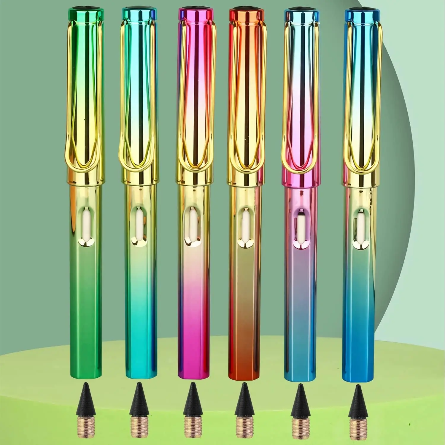 6 Sets Everlasting Infinity Inkless Pencil with Eraser