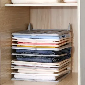 Creative Home Lazy Person Closet Organizer, Foldable Clothes Storage Board for T-Shirts & Shirts, Space-Saving Wardrobe Solution