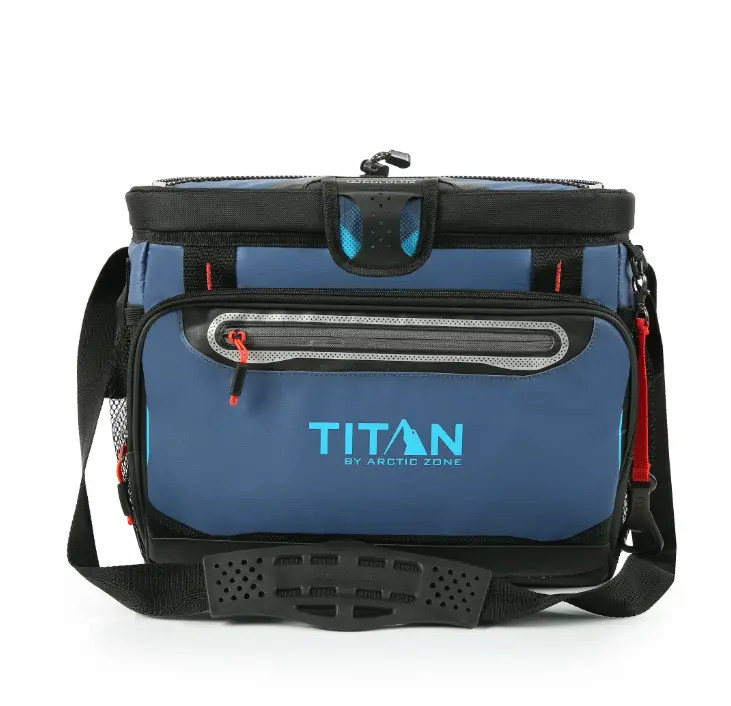 Titan by Arctic Zone 30 Can, 20 Quart Zipperless Soft Cooler, Ocean Blue