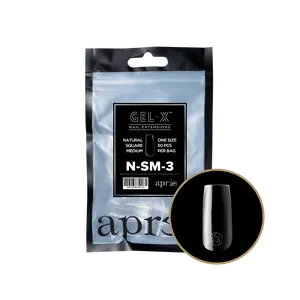 Apres Gel-X® Natural Square Medium Refill Bag