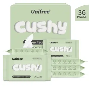Unifree Face Towels On-the-Go Convenient Pack, 10 Ct/Bag 36 Bags Value Pack Disposable Face Towelette, Dry Wipes Skincare Comfort