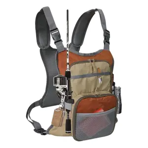 fish  bags Offshore Fishing Bag Multifunctional Waterproof Wear Resistant Fishing Chest Pack with Adjustable Buckle & Mesh Pocket for Outdoor Fishing Gear