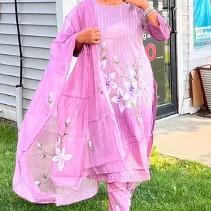 Pure cotton 3 piece kurthi set Womenswear