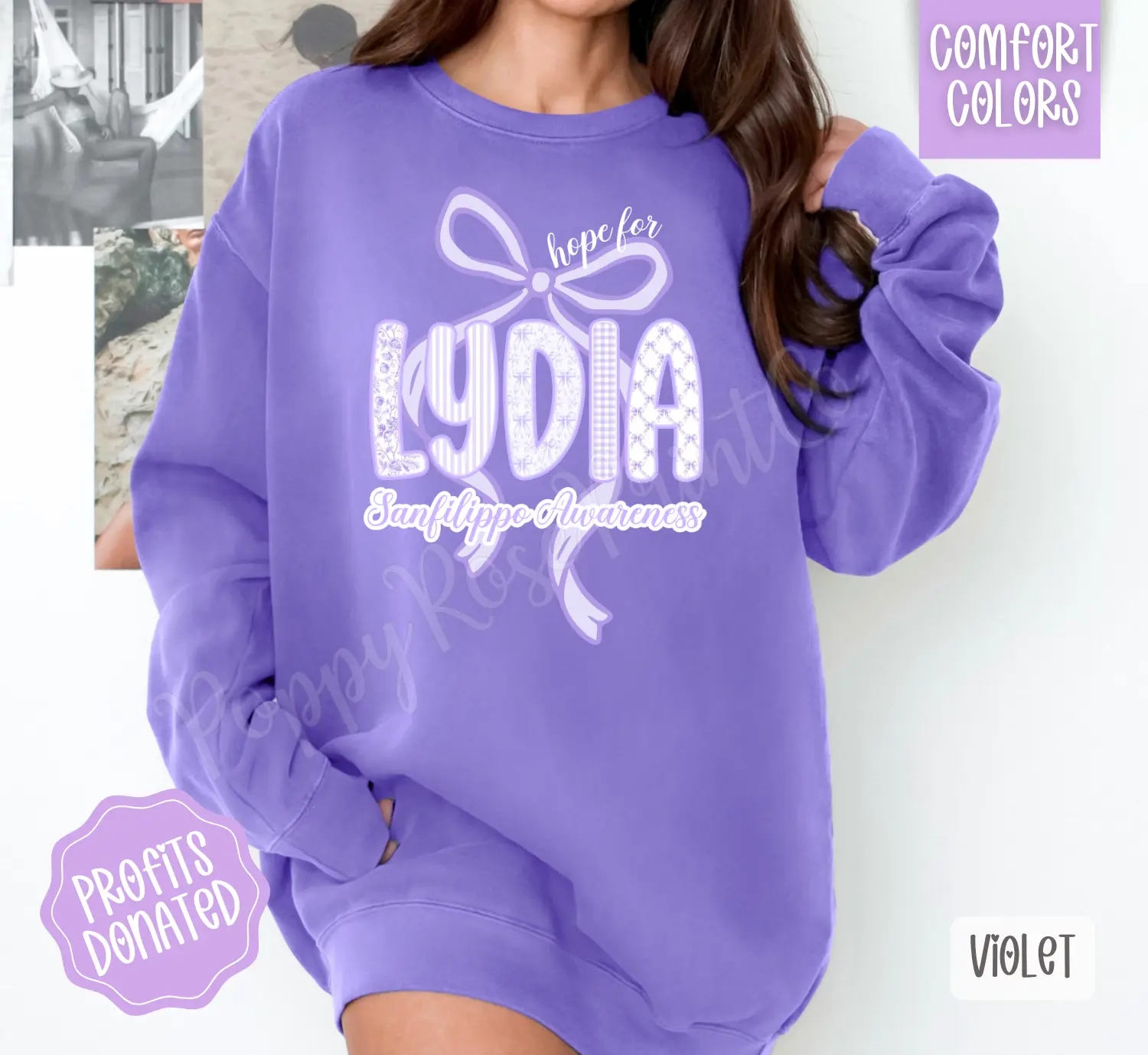 Hope For Lydia Comfort Colors Fund Raiser Sweatshirt