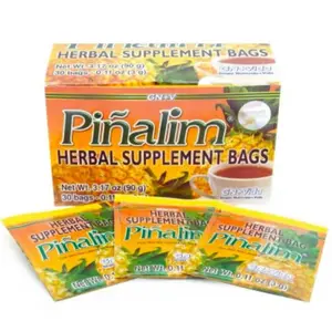 Pinalim Herbal Tea/Te de Pinalim Mexican Version - 30 Day Supply of Pineapple, Flax, Green, White - 30 Bags - Beverage