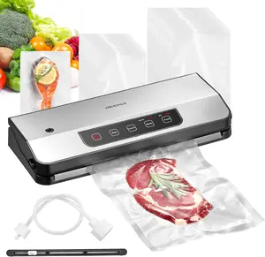Vacuum Sealer Machine, Reemix Automatic Food Vacuum Sealer with Starter Kit, Air Sealing for Food Storage with 20 Bags, Pulse Function, Moist&Dry Mode and External VAC