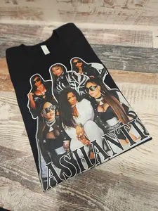 Ashanti Graphic Shirt - 2000s R&B Legend Tee, Soft Glam Nostalgia Vibes, TikTok Trend Outfit
