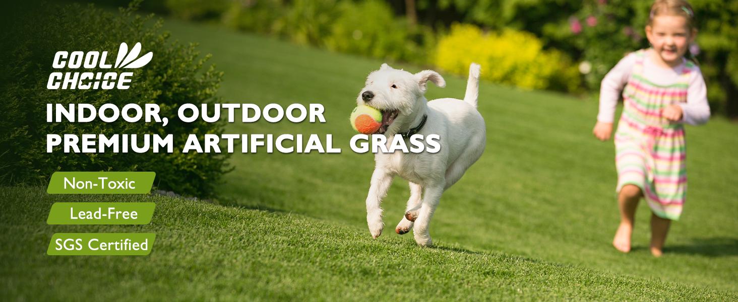 COOLCHOICE Artificial Grass Turf with Drainage Holes for Dog Potty Training 3 ft x 5 ft, 3 cm Fake Outdoor Rug Pee Pad for Patio Balcony Backyard, Indoor Green Mat Home Decoration, UV Flame Resistant COOLCHOICE Artificial Grass Turf with Drainage Holes for Dog Potty Training 3 ft x 5 ft, 3 cm Fake Outdoor Rug Pee Pad for Patio Balcony Backyard, Indoor Green Mat Home Decoration, UV Flame Resistant