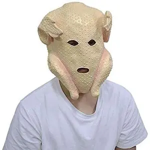 Animal realistic mask latex full head turkey costume halloween thanksgiving party masks