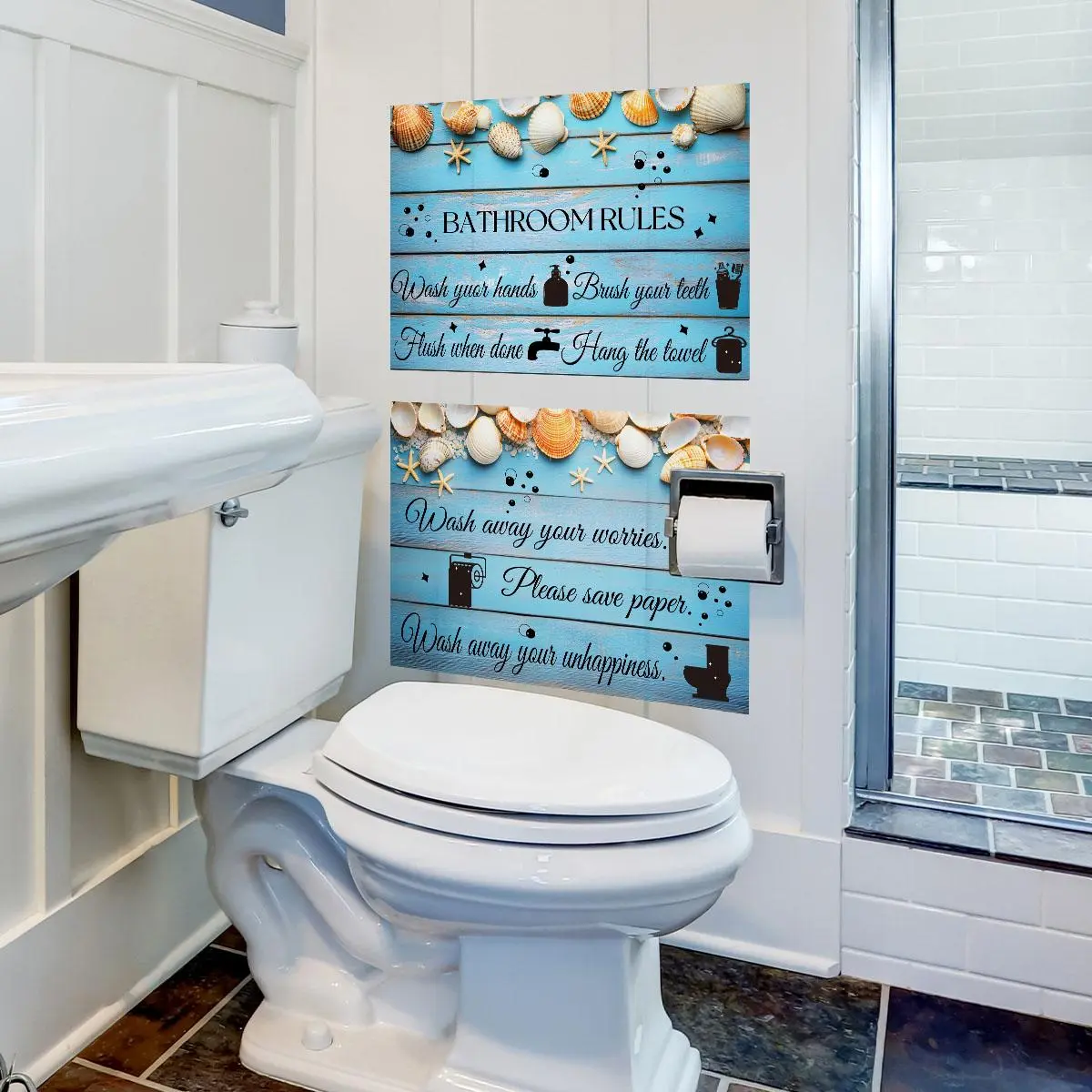 Bathroom Rules Sign, Toilet Rules Sign, Bathroom Decor, Bathroom Decorations, Home Decor, Wall Decor, Wall Art, Wall Decor for Home, Bathroom Signs Decor