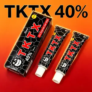 Deep Numbs TKTK-Black 40% 10g*2PCS Professional Tattoo Kream Painless Soothing Cream for 4-8 Hours Local Relief Maximum Intensity Beauty Personal Care Cosmetic summerwins