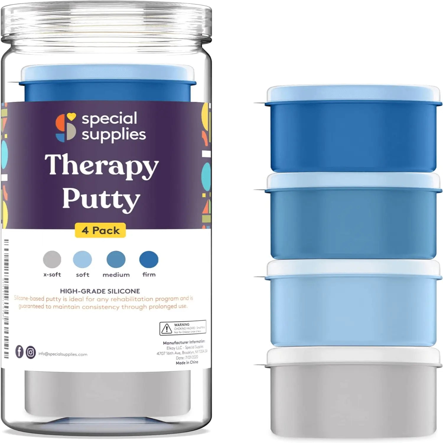 Therapy Putty (Ocean Colors): 4 Pack Therapy Putty (Ocean Colors): 4 Pack