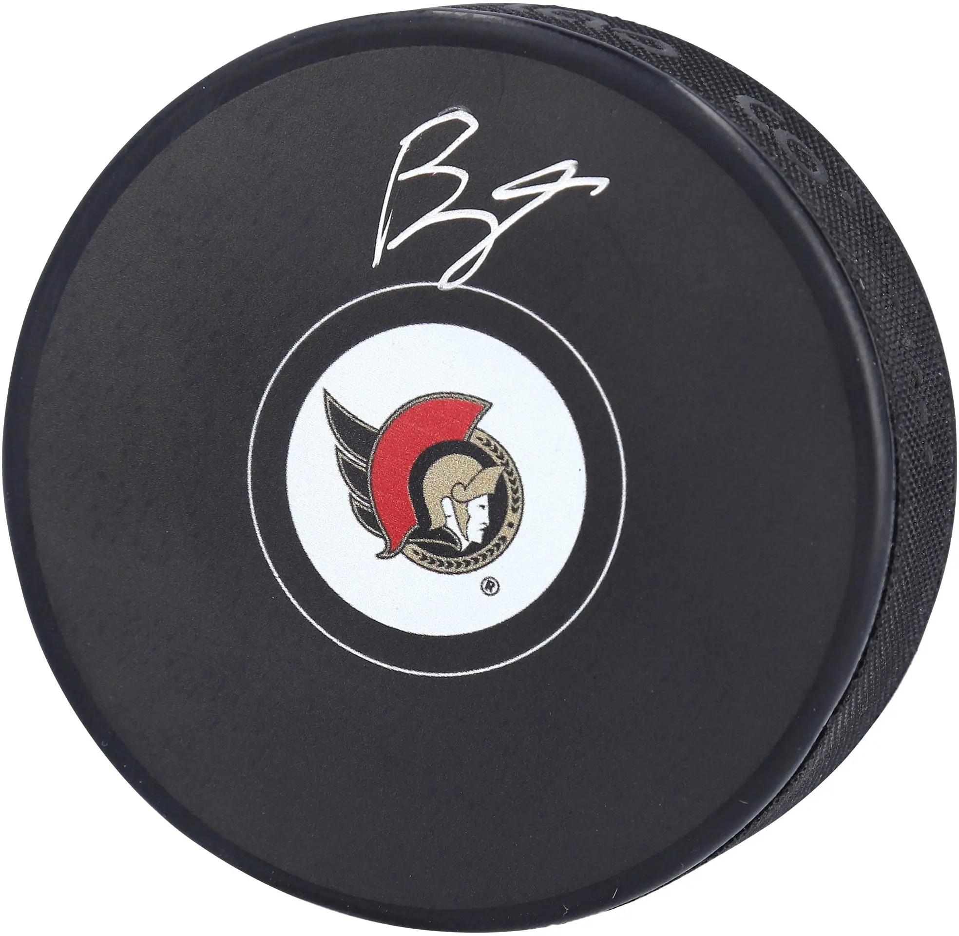 Brady Tkachuk Ottawa Senators Autographed Hockey Puck - Fanatics Authentic Certified