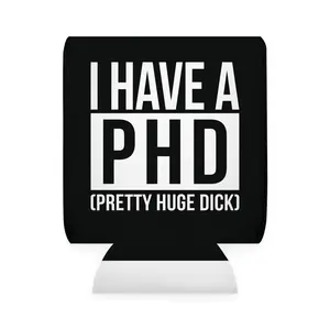 I have a PHD Can sleeve beer holder Coolie Cup Drink Drinkware Cup Holder Mug Tumbler Bottles Portable Beach mens Black Cold-Hot Insulator party gift
