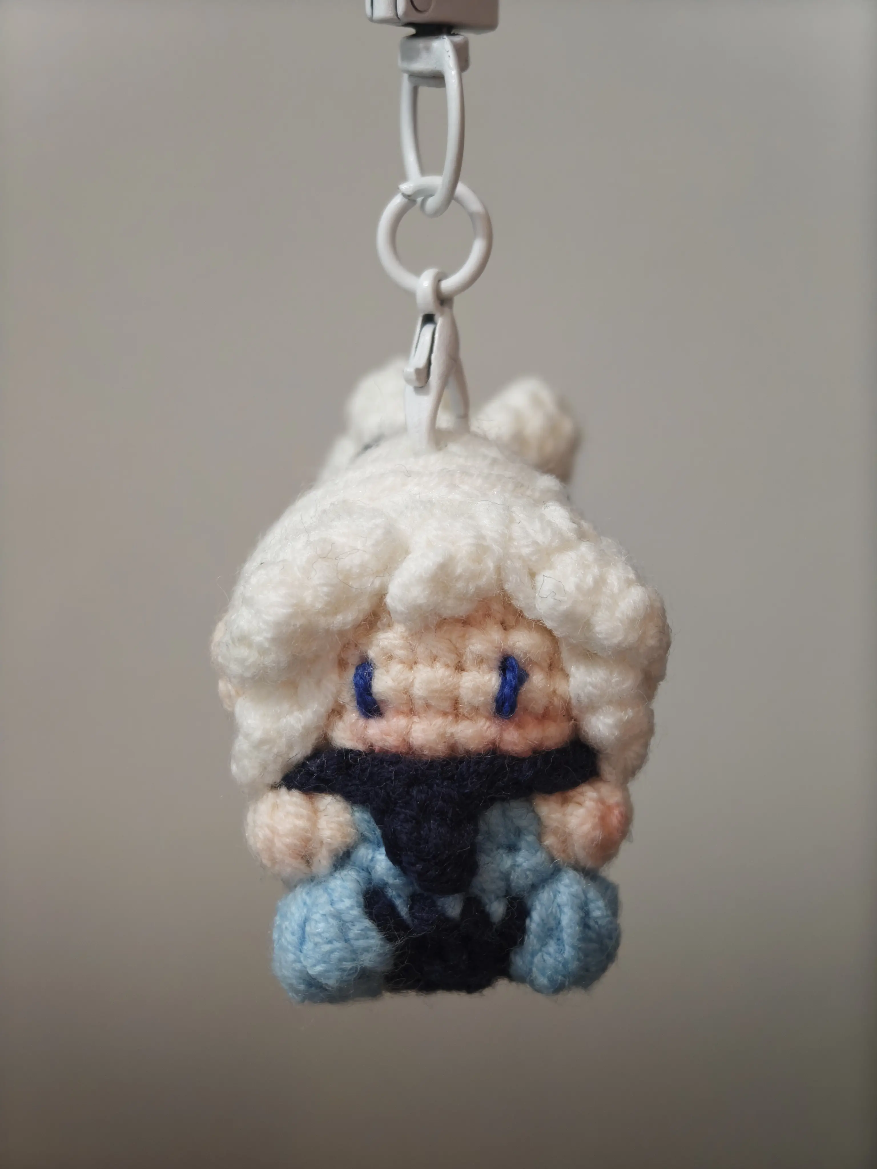Valorant jett Cute Handmade Crochet Doll Keychain – Mini Amigurumi Bag Charm