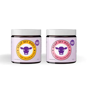 Beef My Body Bundle Cream & Butter 2 Pack - Moisturize Hydrate Daily Skin Repair with Simmondsia Chinensis Seed Oil for Deep Hydration & Softness - Moisture