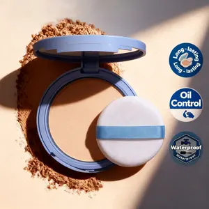 Face Oil-Control Loose Powder Long-Lasting Waterproof Compact Matte Setting Powder for Flawless Finish Makeup Cosmetic