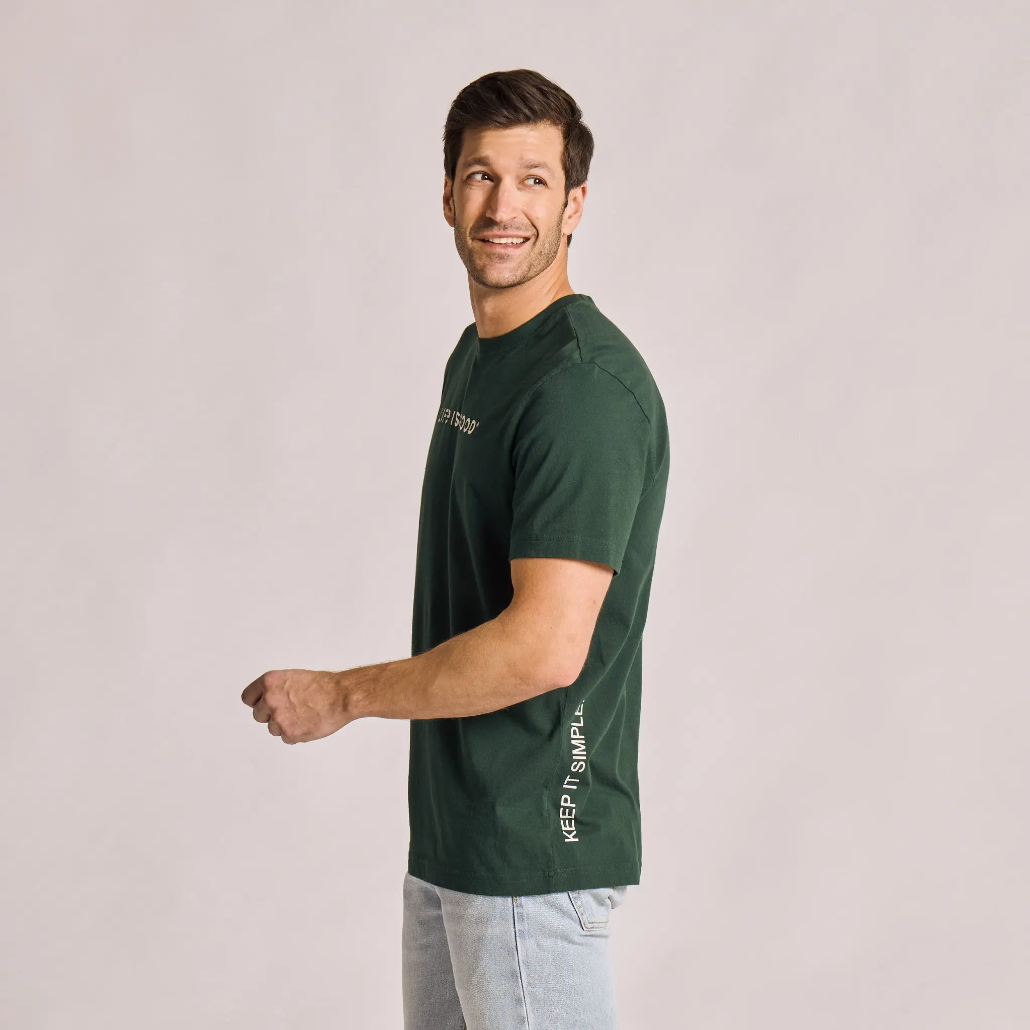 Men's Keep it Simple Vertical Short Sleeve Crusher-LITE Tee