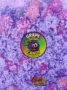 Sour Grape Gush Candy - Trendy Viral Sour Candy with Juicy Grape Flavor - Perfect Snack for Parties Gifts and Late-Night Cravings  Fruit Sweet Treat
