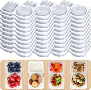 50Set Snack Containers,Reusable Snack Containers with Lids,Snack Pack Containers for Portion Control and Meal Prep Lunch Containers for School Office Travel