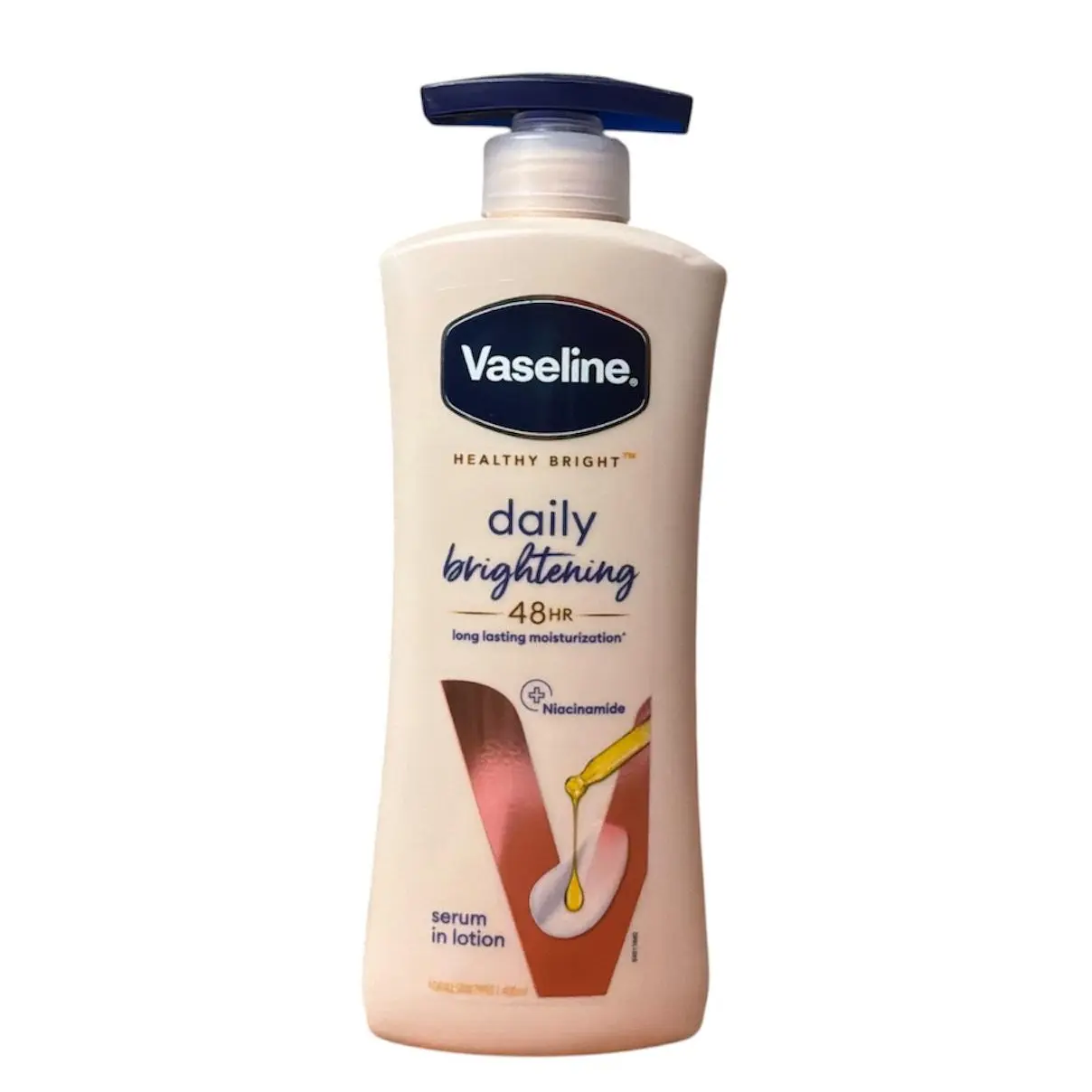 Vaseline Healthy Bright Daily Brightening Body Serum, 48 HR Long-Lasting Moisturizer, 400ml (Available in Different Quantities)