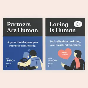 The Love Collection Conversation Cards - Partners Are Human & Loving Is Human Card Games for Couples & Singles to Deepen Relationships