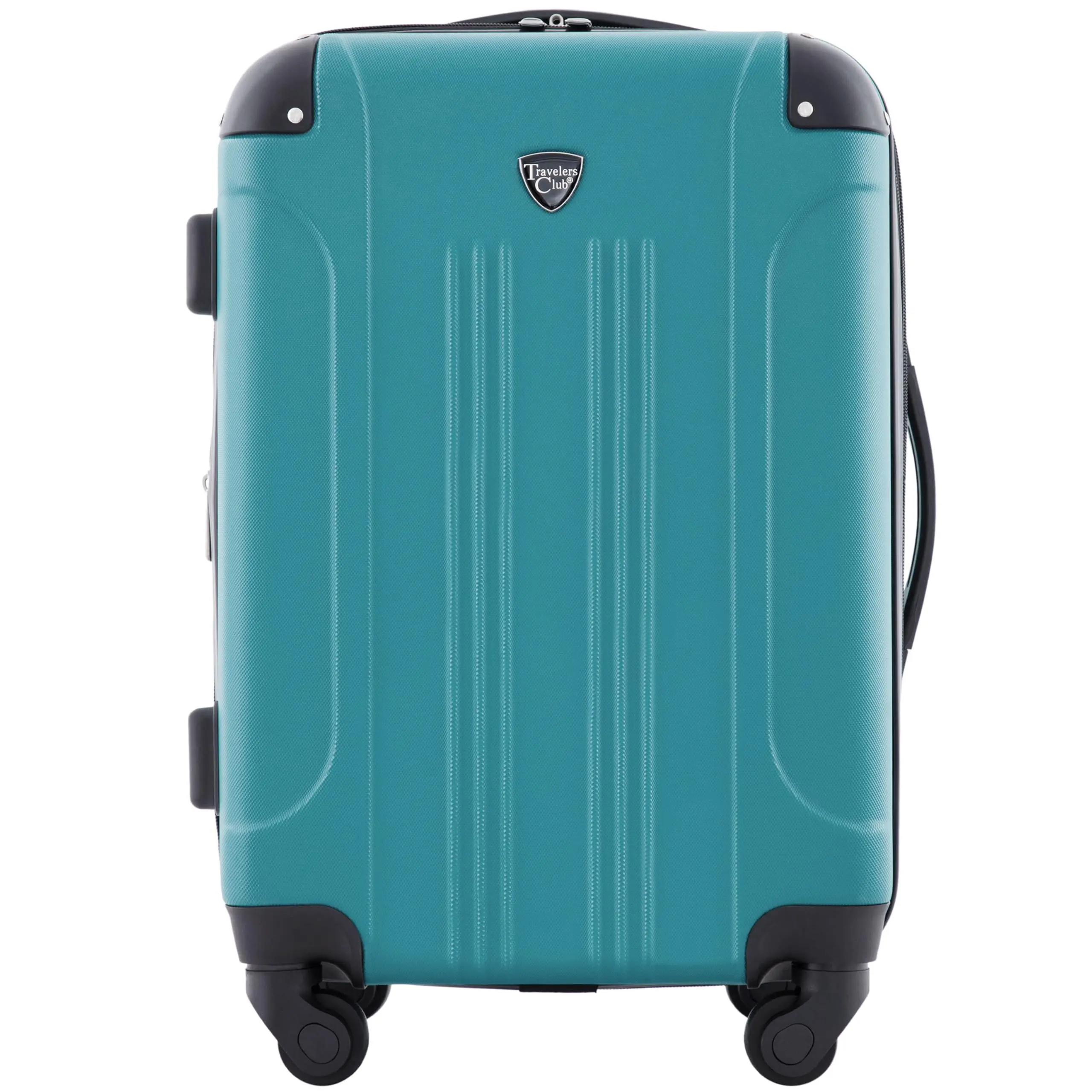 Chicago Hardside Expandable Spinner Luggage  Teal 20" Carry-On