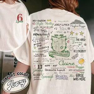 Boys of Tommen Sweatshirt – Joey Lynch 6 Comfort Color– Tommen College Rugby Shirt – Bookish Merch for Romance Lovers –