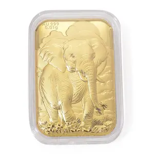 24K Yellow Gold Royal Elephant Embossed Sheet 10mg