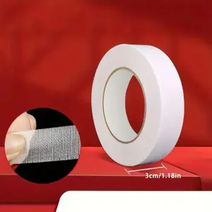 Self-Adhesive Hemming Tape - No-sew fabric shortening tape, double-sided strong adhesive, suitable for DIY pants shortening, curtains and fabric trimming, easy hem adjustment for tailors and users (sewing machine compatible)