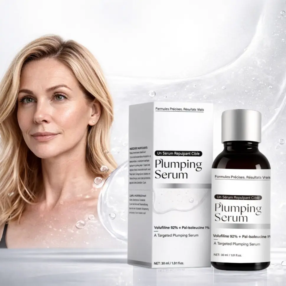 1PCS Plumping Serum with 92% Volufiline + 1% Pal-Isoleucine Face Serum for All Skin Types  - Visibly Plumping + Firming Skin, Smoothes Wrinkle Fine Lines Women Girl's Daily Skin Care