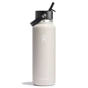Hydro Flask 40oz Wide Mouth Flex Straw Bottle - Oat Hydro Flask 40oz Wide Mouth Flex Straw Bottle - Oat
