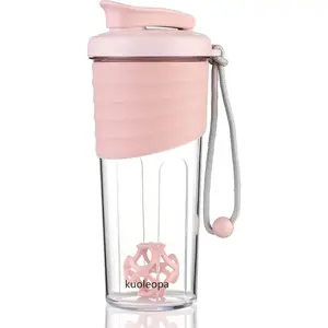 24oz Portable Pink Shaker Bottle for Protein Mixes with Whisk Ball Ideal for Pre Workout Whey Protein Drink