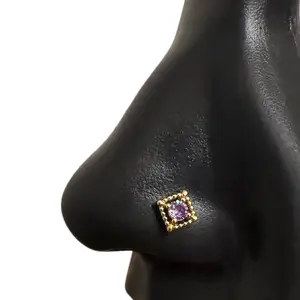 STATEMENT GOLD | Princess Stone Nose Stud