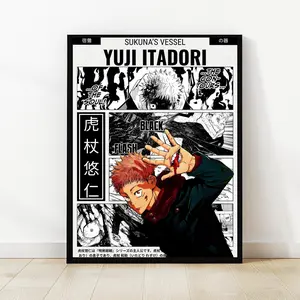 Yuji Itadori Poster: Sukuna's Vessel - Jujutsu Kaisen Anime Print