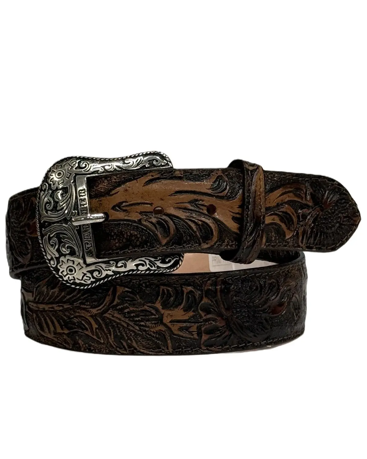 Tanner Mark Men's Men'S Jungle Tooled Leather Belt - Tmb205566