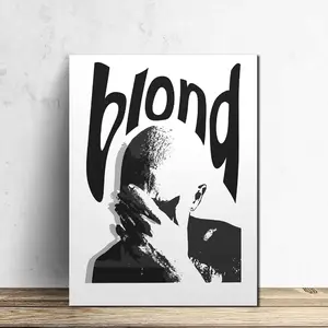 1pc/ Set Singer Wall Painting Black And White Poster, Music Album Cover Poster, Music Painting Wall Painting, Canvas Poster, Bedroom Decoration Poster, Wall Decoration Music Album Art, Music Fan Gifts Modern Abstract Art