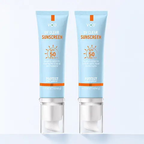 VGO Buy One Get One Free VGO Moisturizing Reflected Ultraviolet Sun Cream SPF 50/PA+++ 48g Facial Skincare Sunscreen Makeup -B2