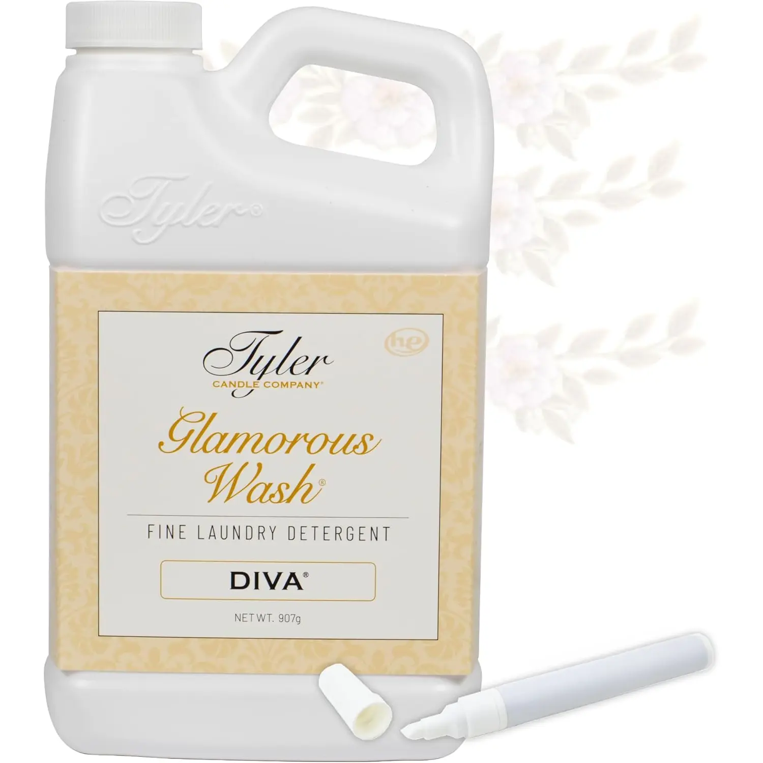 Tyler Glamorous Wash DIVA Fine Laundry Detergent with Stain Remover Pen - DIVA Liquid Detergent Designed for Clothing - Hand and Machine Washable - 32oz (DIVA)