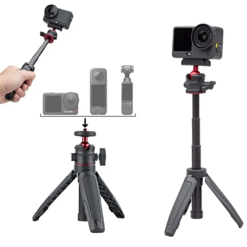 Mini Selfie Stick with 360 Degree Rotation, Tripod Stabilizer, Camera Stand, Phone, Smartphone, Portable Travel Design, Travel Gadgets, Video Recording/blogging Stand, Selfie Accessories, Perfect Gift