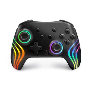 Wireless Pro Controller for Switch 2/Switch/Phone/Tablet/Pc-Programmable Back Buttons, Hall Effect Sticks, MechanicalKeys, 1000mAh, Turbo, Gyro, Vibration, RGB, Fast Charge Dock RGB Gaming Controller